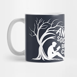 Anti Social Book Club Introvert Reader Mug